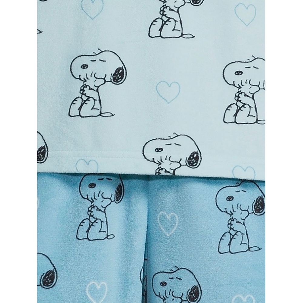 Peanuts Women’s Pajama Set, Blue - Picture 6 of 6